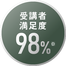 受講者満足度98％